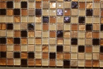 Glass & Marble Mosaic Tiles (1/2" X 1/2") NO.429