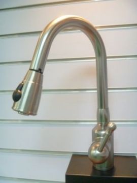 Single Handle Brushed Nickel Kitchen Faucet - JADE290042BN