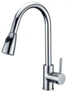 Single Handle High Arc Kitchen Faucet with Pullout - JADE-2209