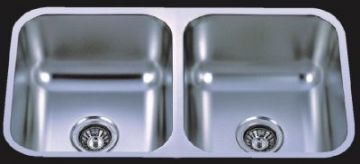 Undermount 31-1/4" Double Bowl Stainless Steel Sink - JADE-3118A