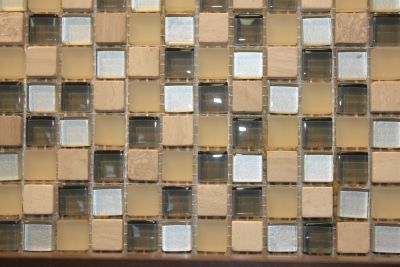 Glass & Marble Mosaic Tiles (1/2" X 1/2" ) NO.418
