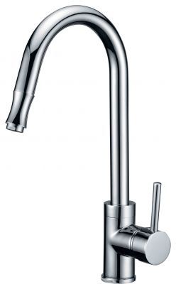 Single Handle High Arc Kitchen Faucet with Pullout - JADE-2210