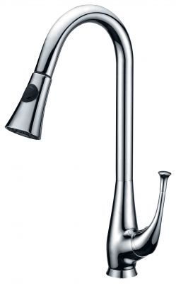 Single Handle High Arc Kitchen Faucet with Pullout - JADE-2242