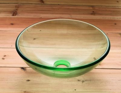 Tempered Clear Glass Basin - JADE602C